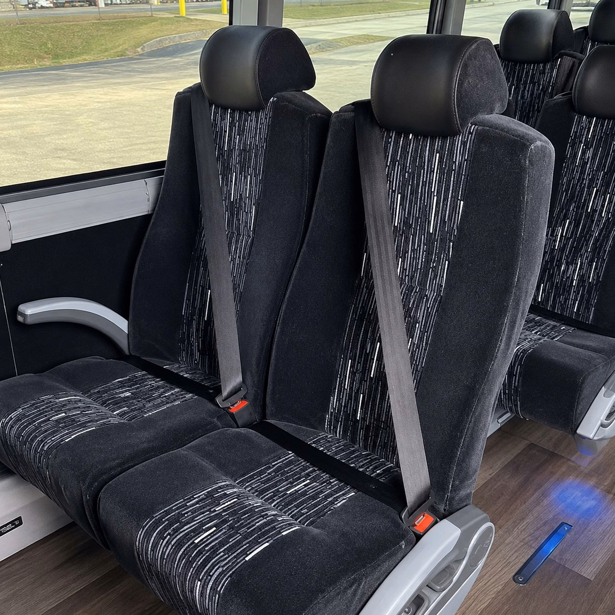 56 passenger charter bus interior