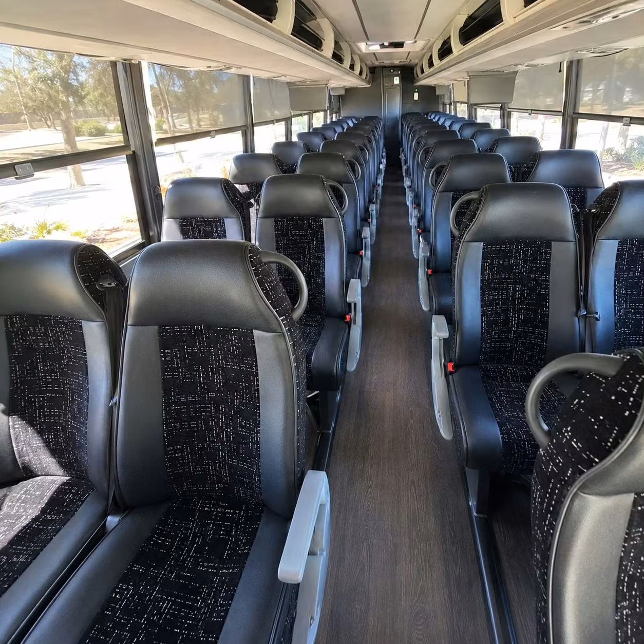brockton charter bus interior
