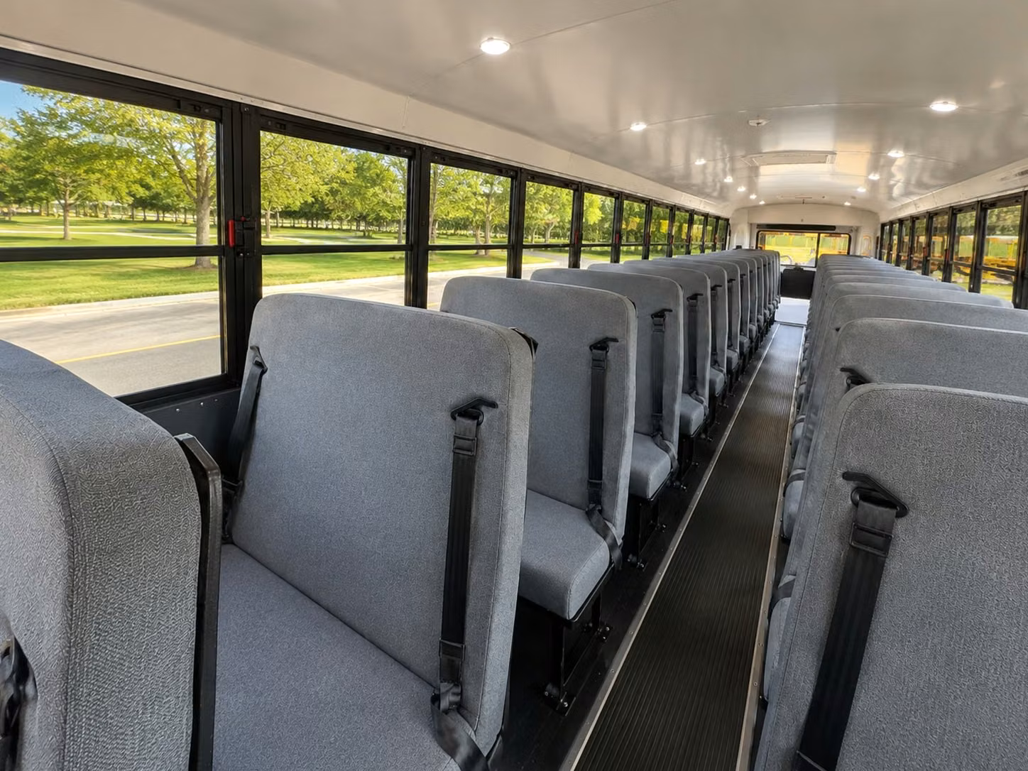 school bus inside
