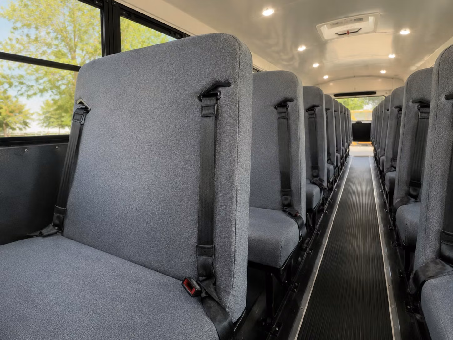 school bus interior