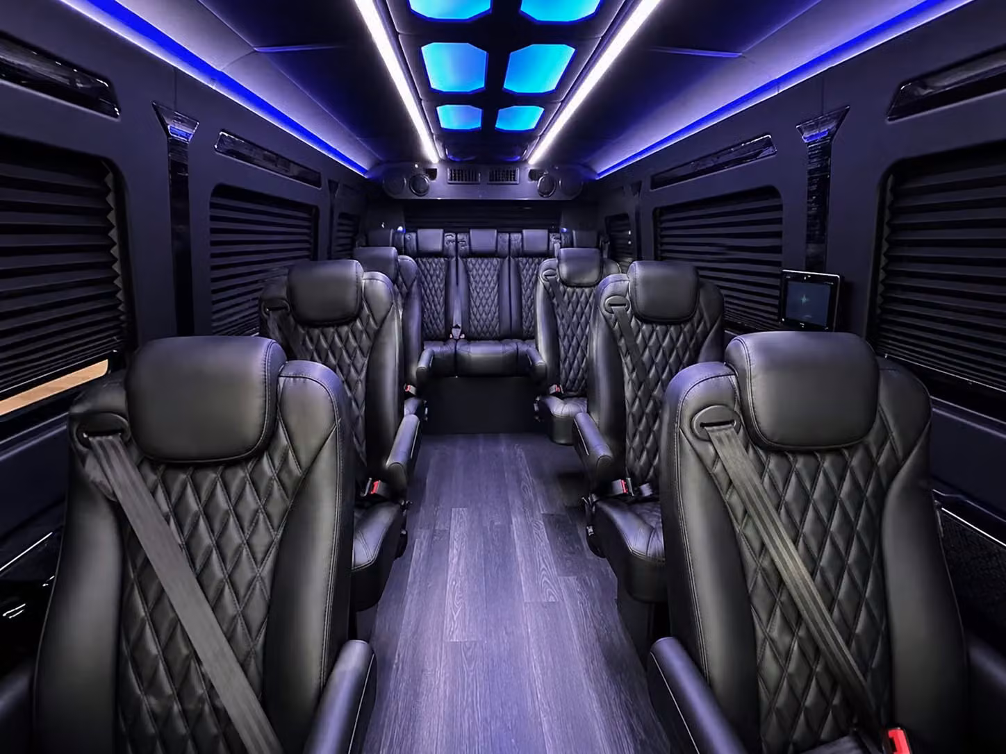 sprinter van with driver inside